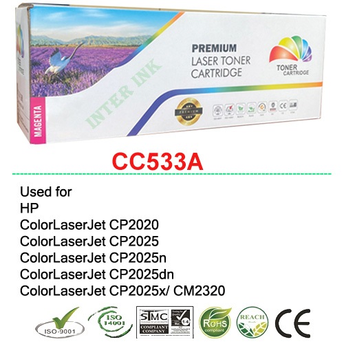 หมึกพิมพ์ Color LaserJet CP2020 / CP2025 / CP2025n / CP2025dn / CP2025x / CM2320 (CC533A) สีแดง Colo