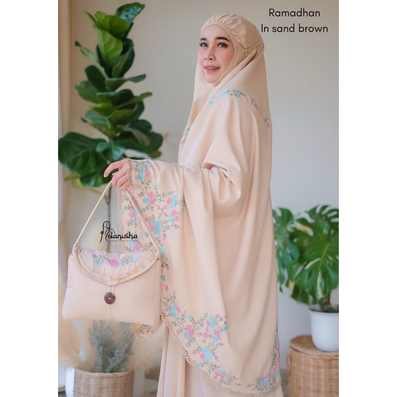 ชุดละหมาดRamadhan collection ลายดอกไม้
