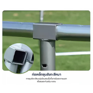 JUENO 6-16FT 150-488cm แทรมโพลีน แทมโพลีน แทรมโพลีนขนาดใหญ่ ในร่มและกลางแจ้ง แทรมโพลีนสำหรับเด็กและผู้ใหญ่