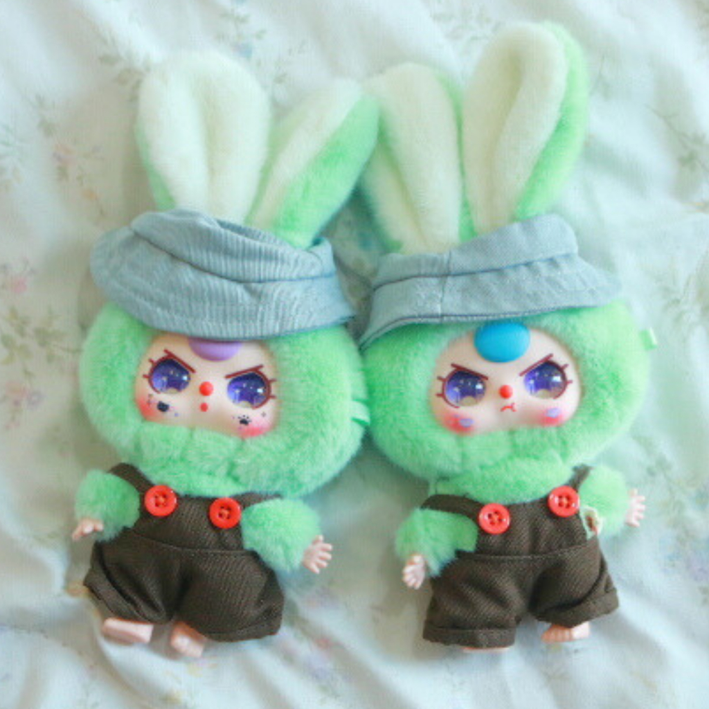 (สีเขียวพลาสเทลอ่อน)เบบี้ทรีมาการอง Baby Three Macaron Rabbit แท้100%