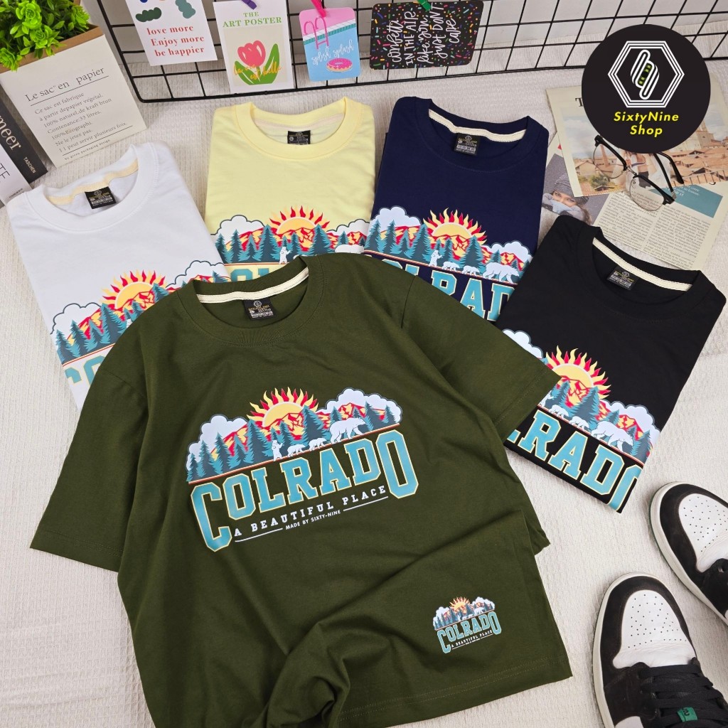 พร้อมส่ง เสื้อยืดพิมพ์ลาย " Colrado "