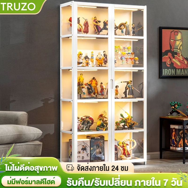 TRUZO กล่องโชว์โมเดลรถฝาหน้าเปิดได้ เก็บได้เยอะ ตู้โชว์สินค้า ทนทานตู้โชว์โมเดล ตู้เก็บของโปร่งใส มีหลายขนาด