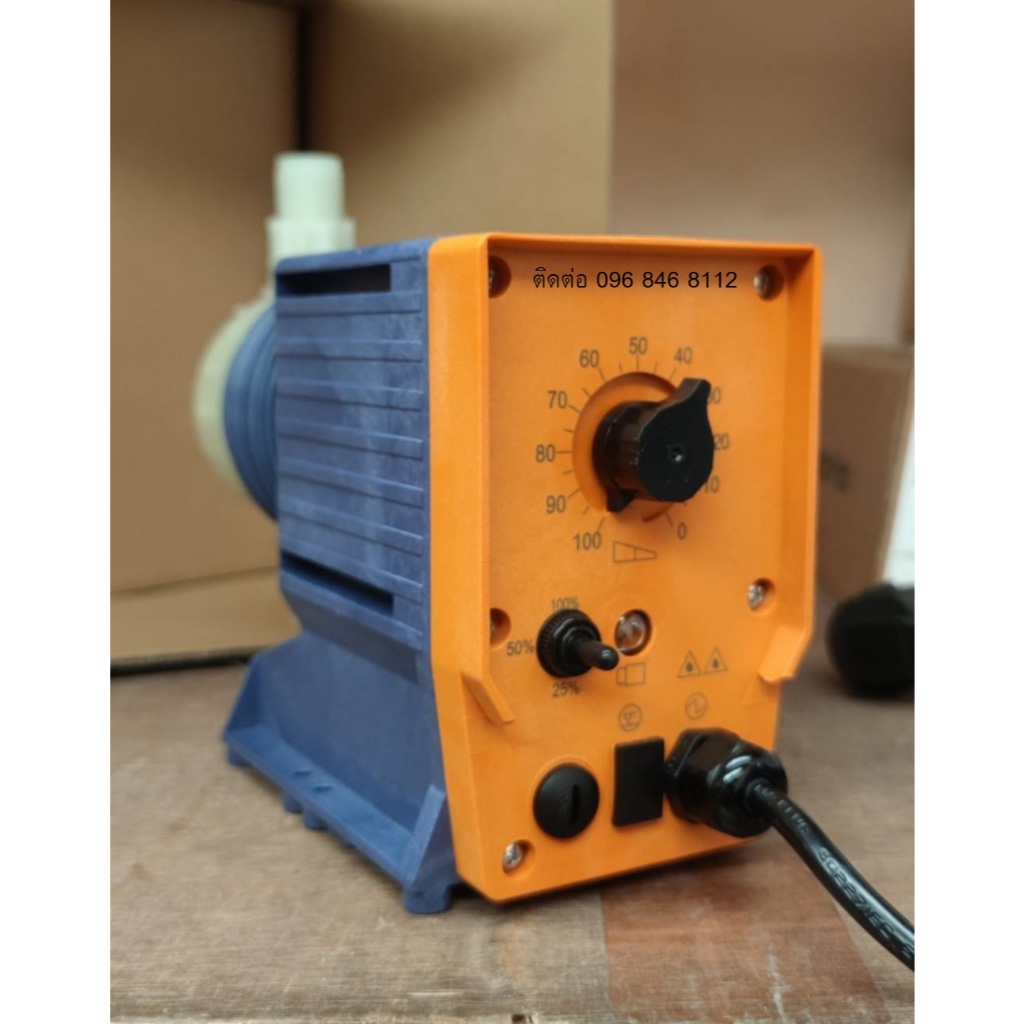 ปั๊มจ่ายสารเคมี Super dose ยี่ห้อ โพรมิเน้นท์ Prominent แบบไดอะแฟรม ขับด้วยโซลินอยด์ SD0308 SD1601 S