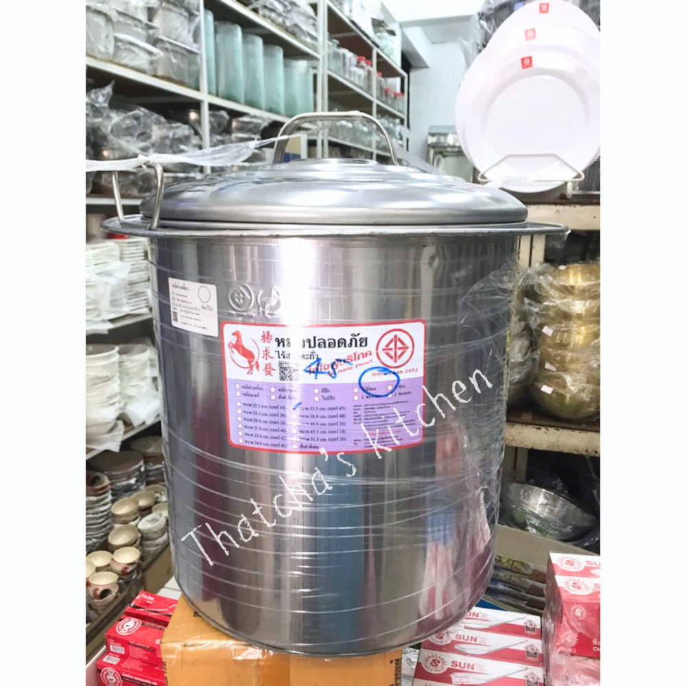 หม้อก๋วยเตี๋ยว ขนาด 35.5 ซม. (หม้อก๋วยเตี๋ยว-45)ช่องโล่ง / 2 ช่องโค้ง / 3 ช่องโค้ง