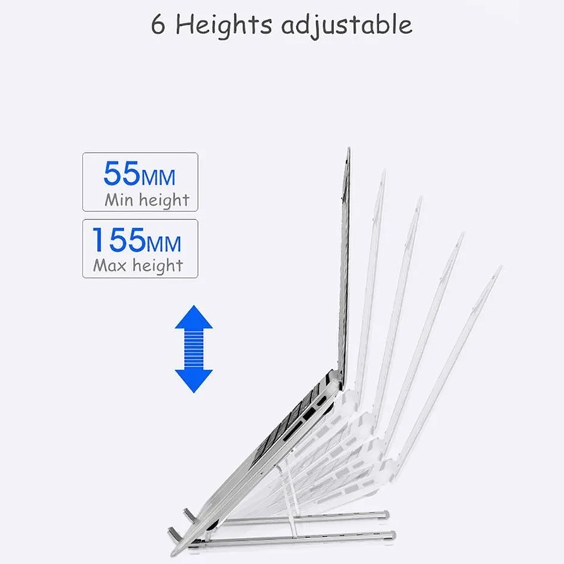 Notebook stand วัสดุอะลูมินัมอัลลอย แท่นวางโน๊ตบุ๊ค ปรับได้6ระดับ พับเก็บได้ ที่วางไอแพด แท็บเล็ต ขาตั้งแล็ป รุ่น N3