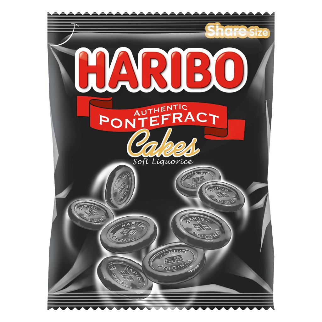 Haribo Pontefract Cakes 140g Soft Licorice Candy / Lakrids Lakrtis Lakritsi Lakritz
