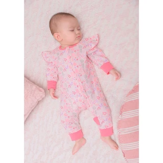 Zuper Mom (0 - 24 เดือน)ชุดหมีเด็กอ่อน ซิป รุ่น 2 WAY ZIPPER บอดี้สูทเด็กอ่อน ชุดเด็กแรกเกิด บอดี้สูทเปิดเท้า no.9069