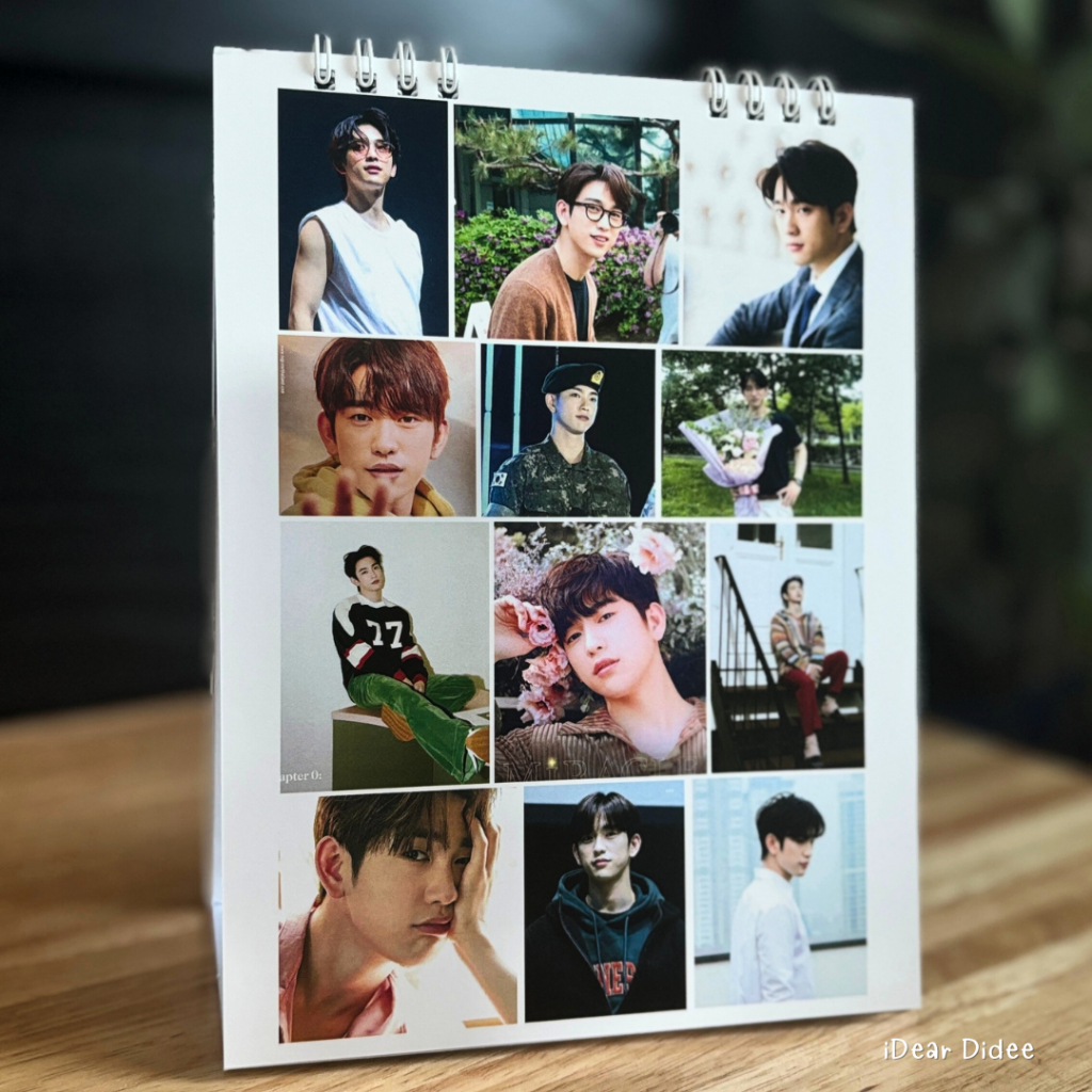 จินยอง Got7 ปฏิทินตั้งโต๊ะ 2025 แบบตาราง งานพรีเมี่ยม พร้อมส่ง