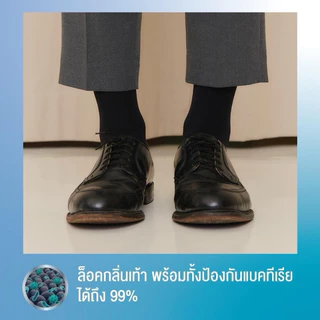 Socksy รุ่น AS-ดำล้วน (ถุงเท้าติดแอร์) แพ็ค1คู่
