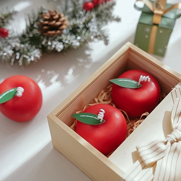 OurHome [พร้อมส่ง] เทียนหอมกลิ่นแอปเปิ้ล Apple scented candle อุปกรณ์ประกอบฉากการถ่ายภาพ ของตกแต่งบ้าน ตกแต่งร้านกาแฟ ราคา ถูกที่สุด ดีลบีเคเค แกลเลอรีภาพที่ 5
