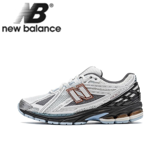 【ของแท้ 100%】New Balance NB 1906R White Black