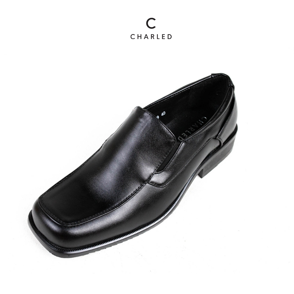 Charled รองเท้าหนัง PU คัทชูใส่ทำงาน พื้นกันลื่น รุ่น RB8269 สีดำ