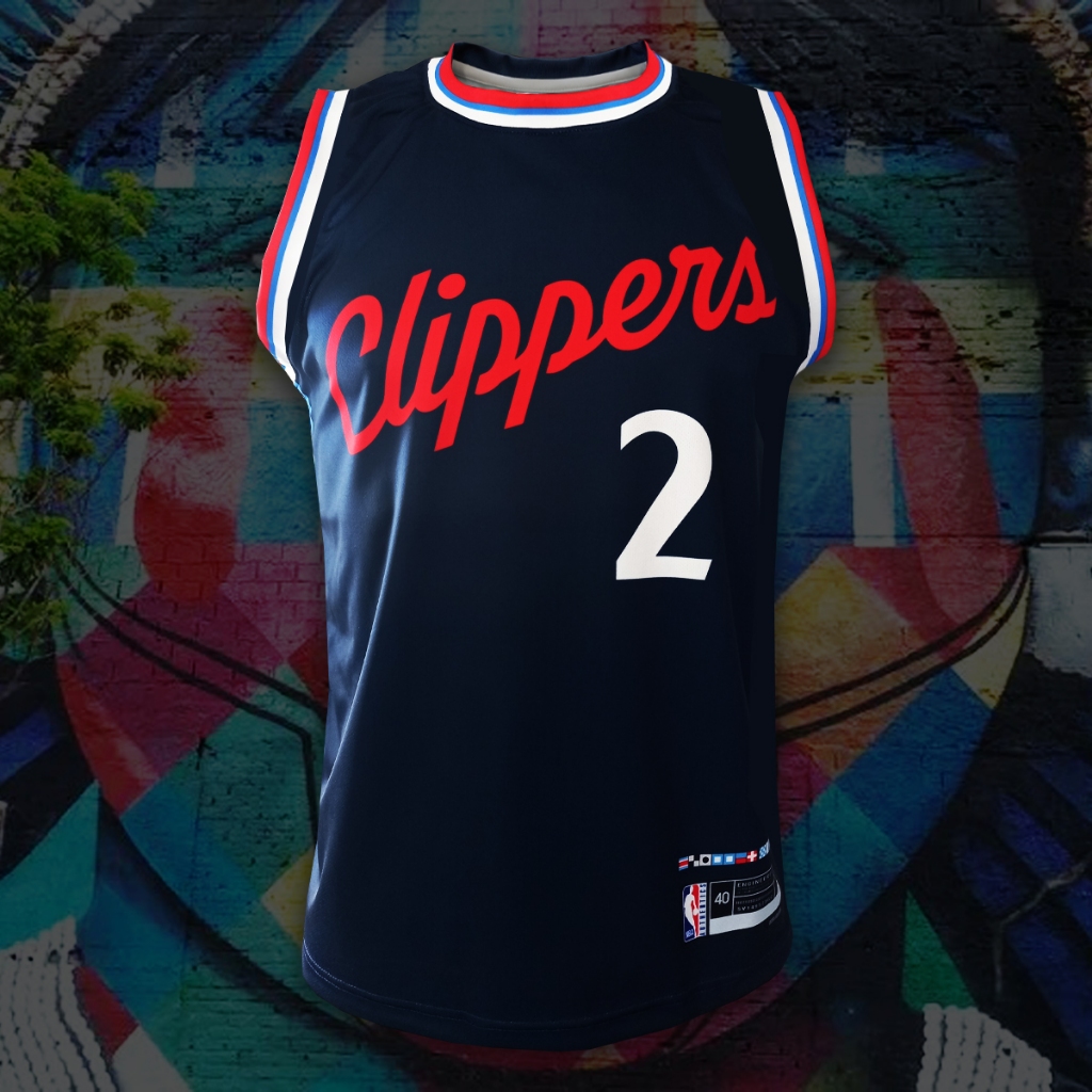 เสื้อบาสเกตบอล NBA L.A. Clippers ทีม แอลเอ คลิปเปอร์ส ปี24-25 #BK0248 รุ่น Icon / Kawhi Leonard#2 ไซส์ S-5XL