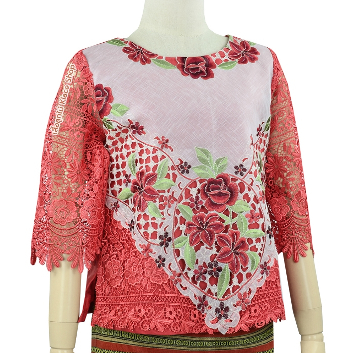 Almini - เสื้อลูกไม้ ยี่ห้อ In Ka Oil รหัส OKI827