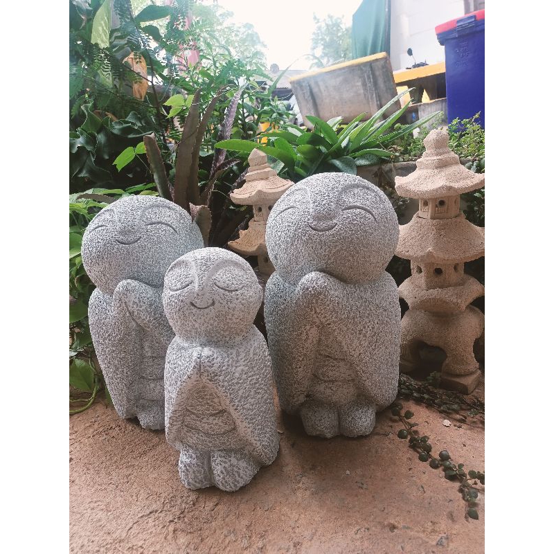 ปูนปั้นตุ๊กตาญี่ปุ่นแนวธรรมะประดับบ้านและสวนแนวญี่ปุ่น,สวนหินเรียบหรู