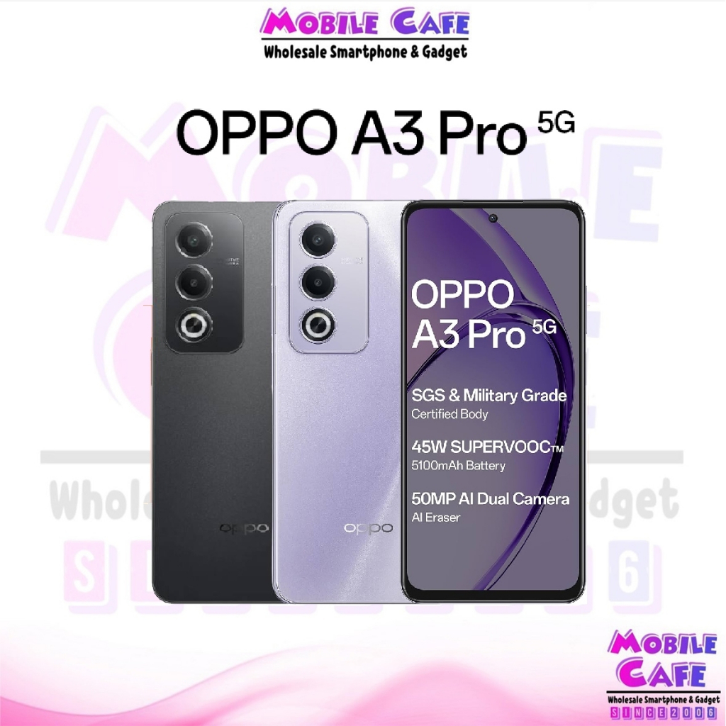 Oppo A3 Pro 5G Dimensity 6300 5G | A3 Snap 6s 4G Gen 1 แบตอึด ชาร์จไว ประกันศูนย์ไทย by MOBILECAFE