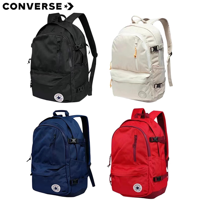 Converse กระเป๋าเป้ นักเรียน กระเป๋า คอนเวิร์ส สะพายหลัง กระเป๋าสะพายคู่ คอมพิวเตอร์ความจุสูงเป้ Converse backpack UNISE