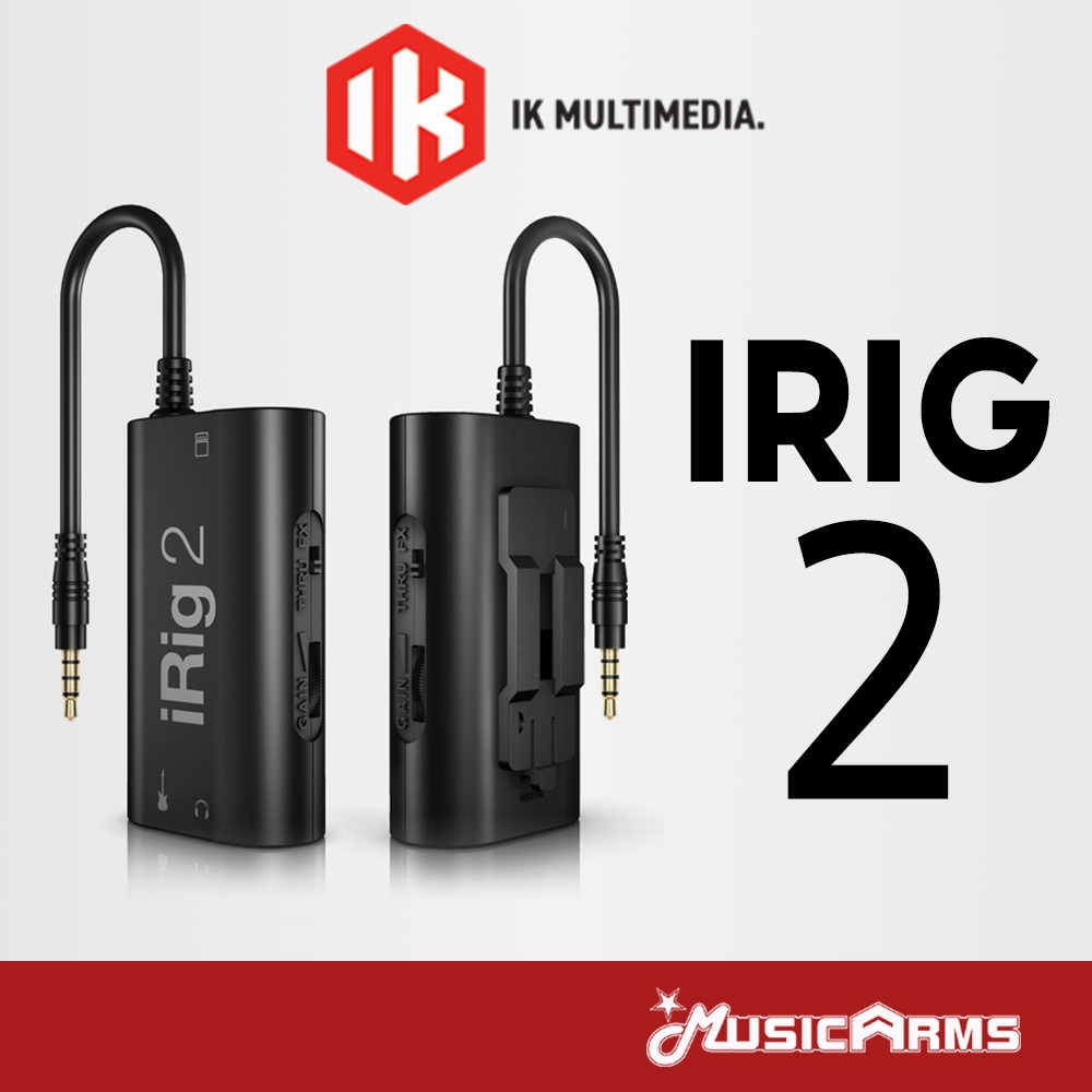[ใส่โค้ดลด1000บ.] IK Multimedia iRig 2 Guitar Interface อุปกรณ์ทำเพลง iRig2 +ประกันศูนย์1ปี Music Ar