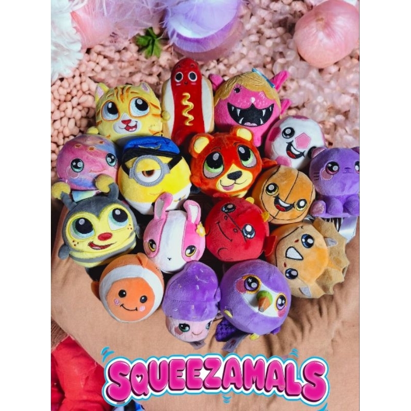 💥พร้อมส่ง💥ตุ๊กตาสกุชชี่ squeezamals ขนาด4-5นิ้ว บีบยืดได้คืนตัวได้ (เสริมพัฒนาการ ,ของเล่น,)🌈งานแท้🌈