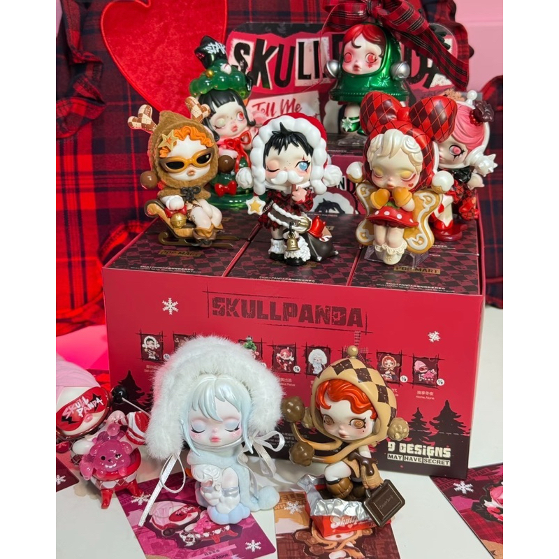 พร้อมส่งจากไทย ยกbox9จุ่ม Skull panda ซีรี่ย์อธิษฐานเวลา