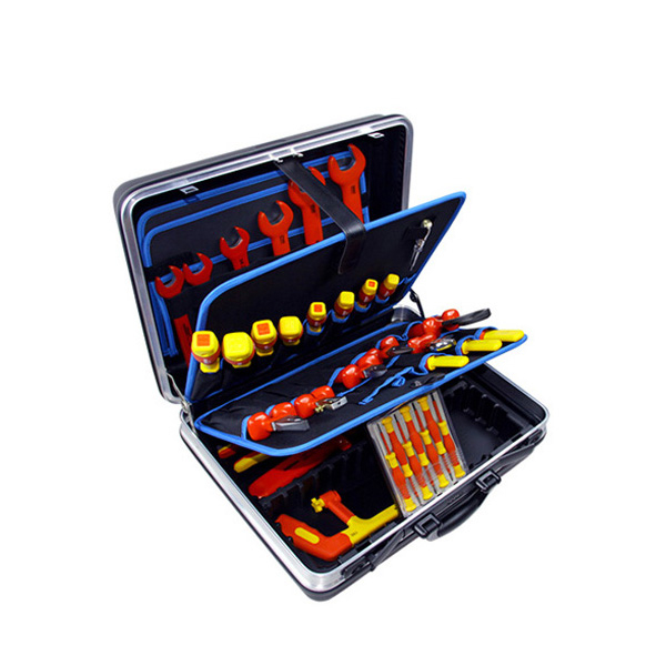 FINEWORK 48PCS VDE Insulated Tool Set in Suitcase / ชุดกระเป๋าพร้อมอุปกรณ์หุ้มฉนวนไฟฟ้า 48 ชิ้น มาตร