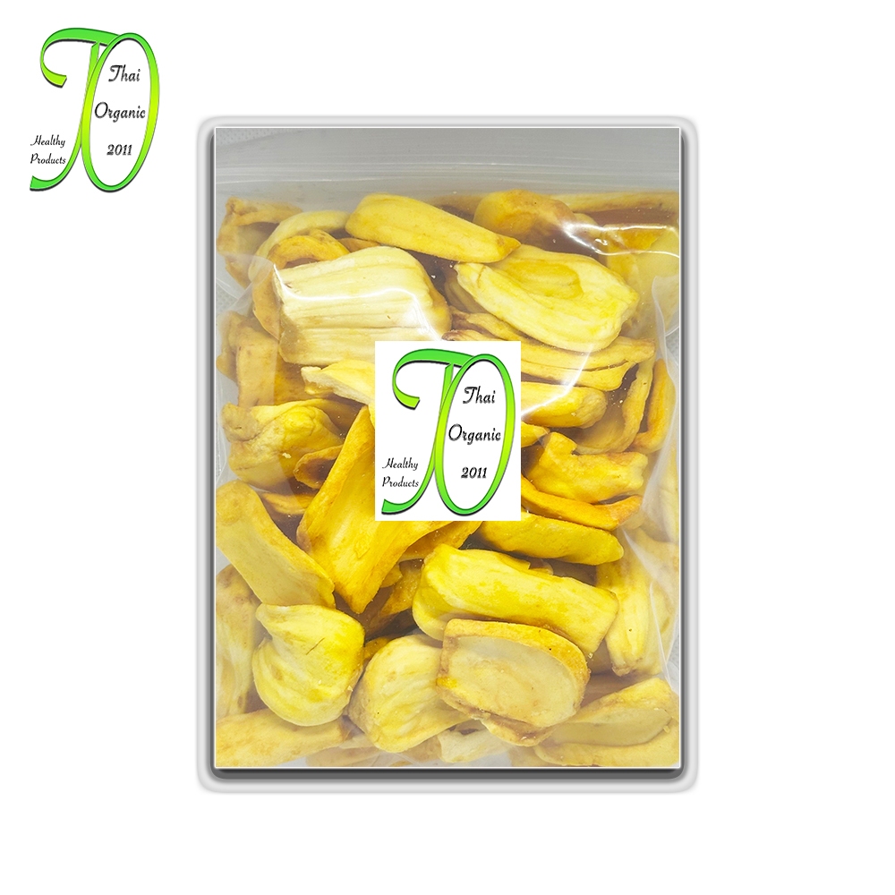 ขนุนอบกรอบ มีถึง 600 กรัม ขนุนอบแห้ง พร้อมทาน Dried Jackfruit Up to 600 g หอม หวาน กรอบ อร่อย ไม่มีน้ำตาล เจทานได้