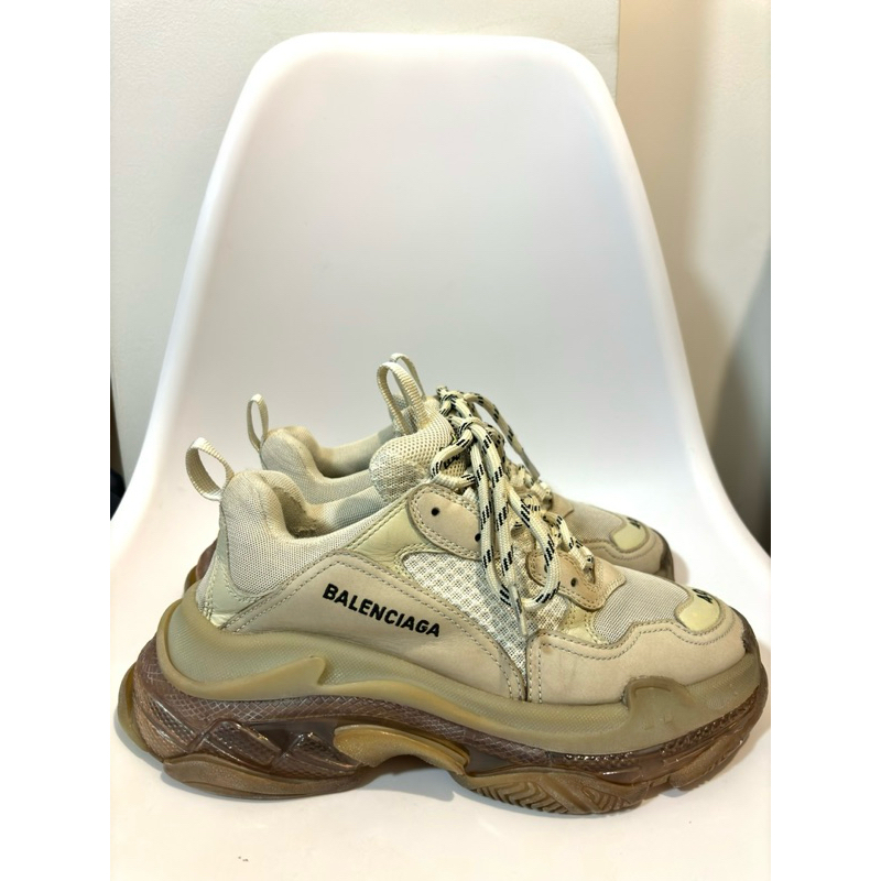 BALENCIAGA Triple S Clear Sole Sneakers Authentic 100%