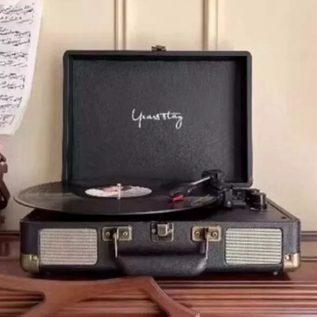 Vintage turntable vinly record player Lp player แผ่นเสียง