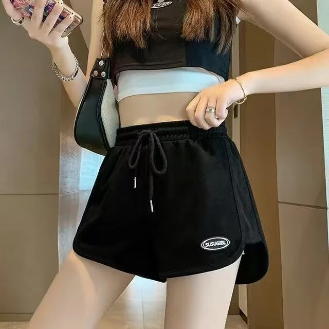 CC-30603 กางเกงขาสั้นสไตล์สปอร์ตหญิง ขาเว้า ผ้าไม่หนาไม่บาง ผ่อนคลาย ใส่อยู่บ้าน