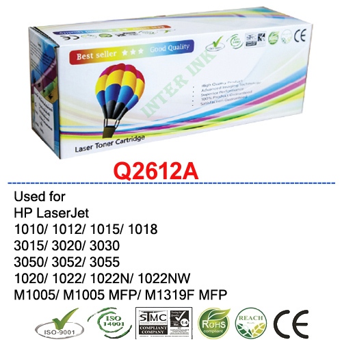 หมึกเลเซอร์ LaserJet 1020/ 1022/ 1022N/ 1022NW (Q2612A) สีดำ Balloon