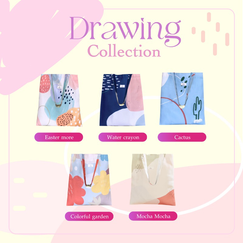 กระเป๋าผ้า RINA - Tote Bag Drawing Collertion