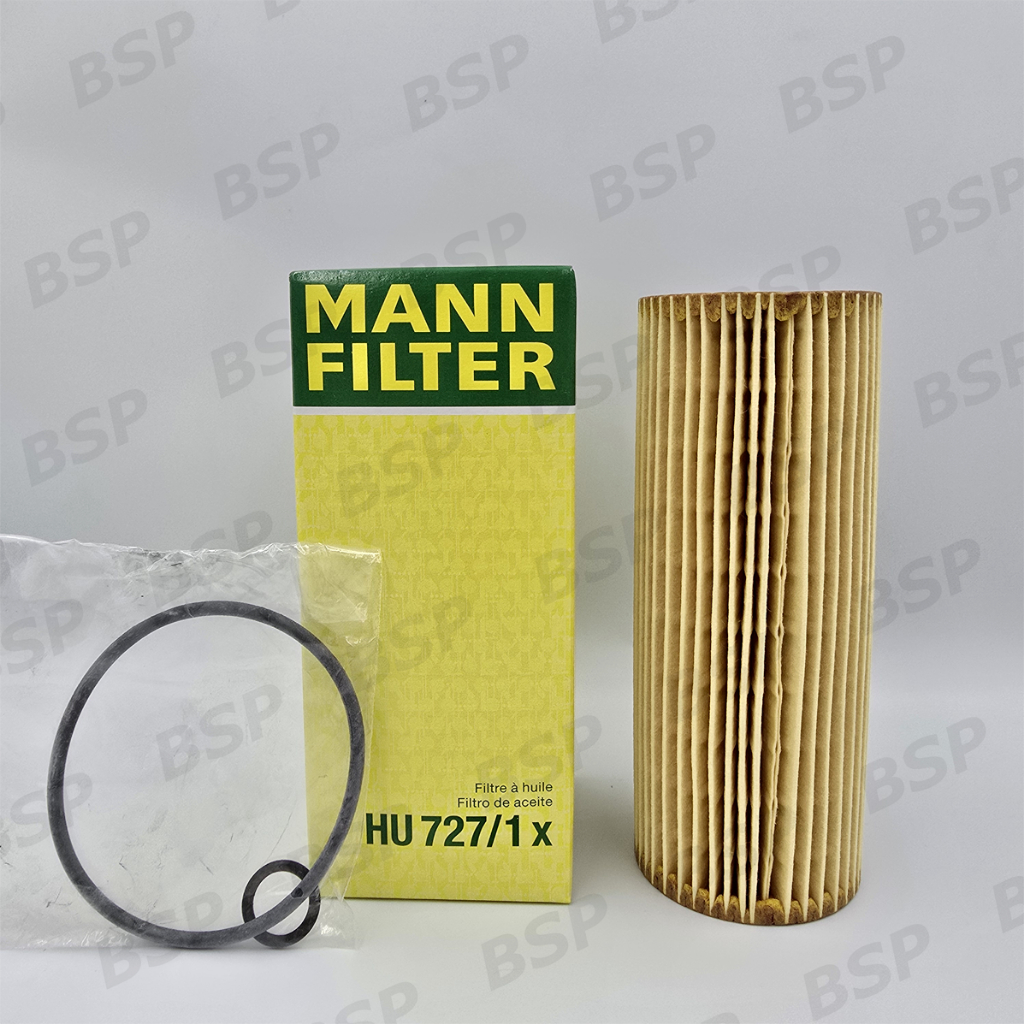 ไส้กรองน้ำมันเครื่องเบ๊นซ์ (เครื่อง M.111, M.104) W124, W140, W202, W210  ยี่ห้อ MANN HU 727/1x