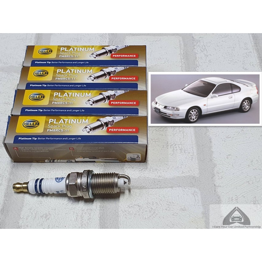 หัวเทียน แพลทตินัม Honda Prelude 2.2 ชุด 4 หัว / 10 หัว ระยะใช้งาน 60000 กม : Hella PM8RC5-11