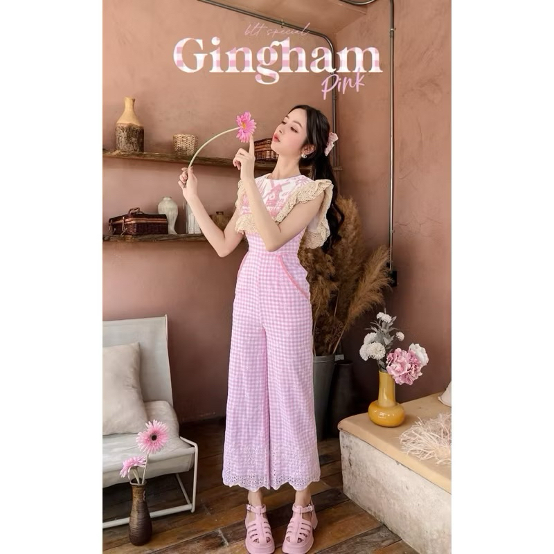 BLT Brand : Gingham 🌷มือ2 Sz.S