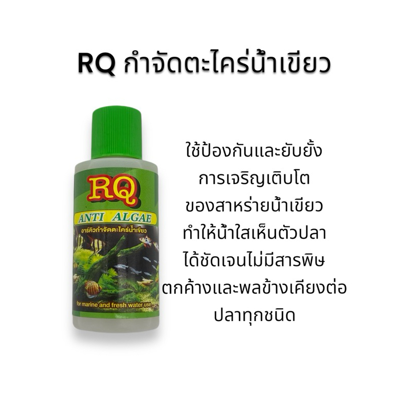RQ กำจัดตะไคร่น้ำเขียว ยับยั้งการเจริญเติบโตของสาหร่ายน้ำเขียว