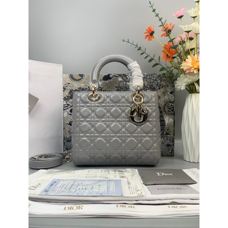 Dior Medium Lady Dior Bag(Ori)เทพ 📌size 24x21x12 cm.