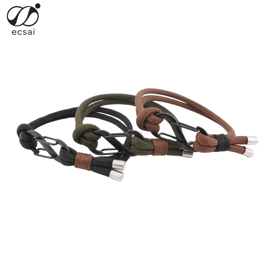 ecsai กำไลข้อมือเชือกพาราคอร์ด Paracord  กำไลเชือกถัก สร้อยข้อมือเชือกพาราคอร์ด