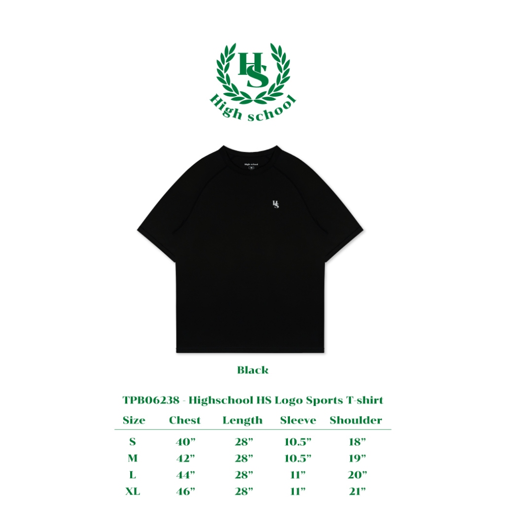 Highschool - TPB06238 เสื้อสปอร์ต High school Hs logo