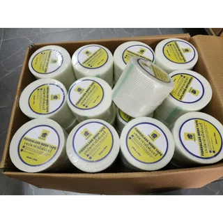 Starbuild เทปตาข่ายไฟเบอร์ FIBERGLASS MESH TAPE เทปตาข่ายเสริมแรง ชนิดมีกาวในตัวงานรอยต่อ รอยแตกผนัง