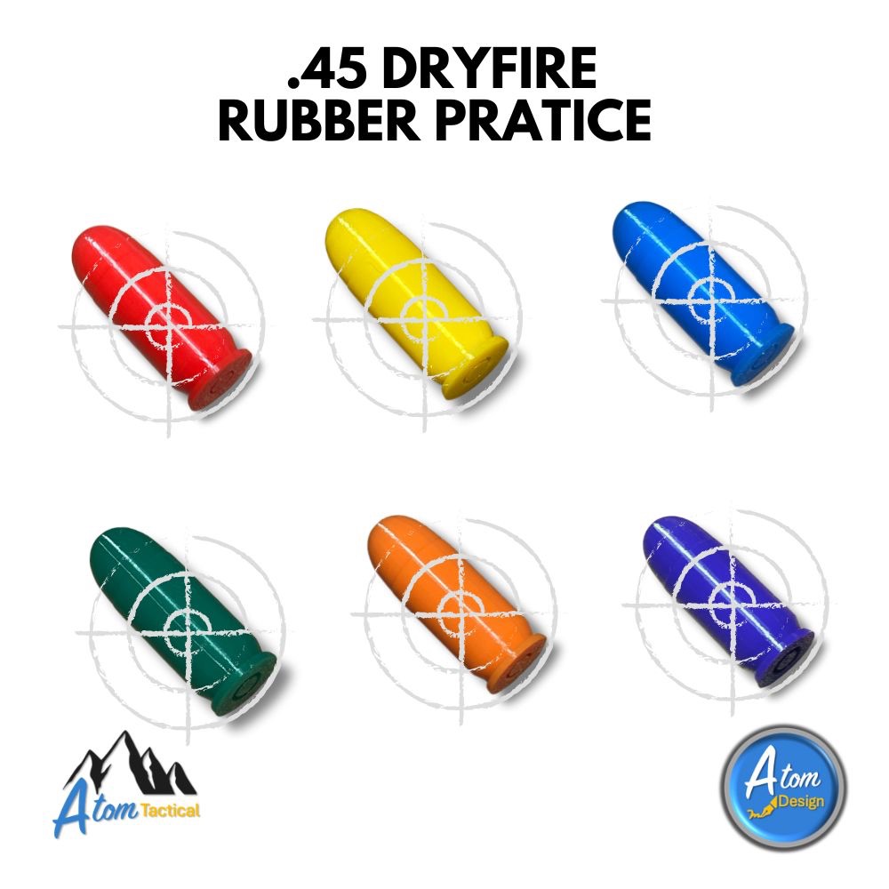 ลูกยางสำหรับซ้อมดรายไฟร์ 45 - 45 Dry-fire Rubber Practice