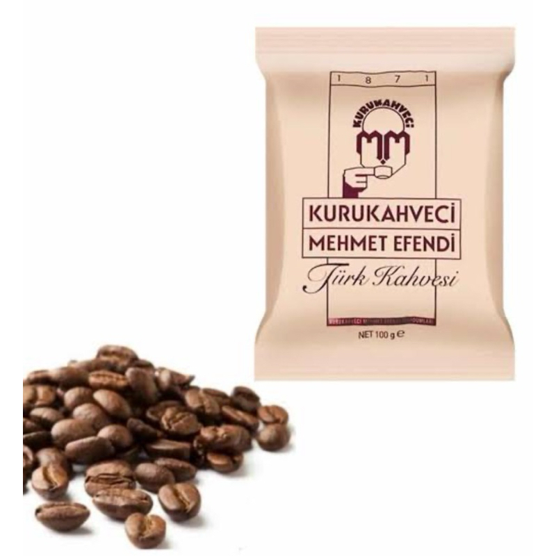 Turkish coffee mehmet efendi / กาแฟตุรกีคั่วบด 100 กรัม