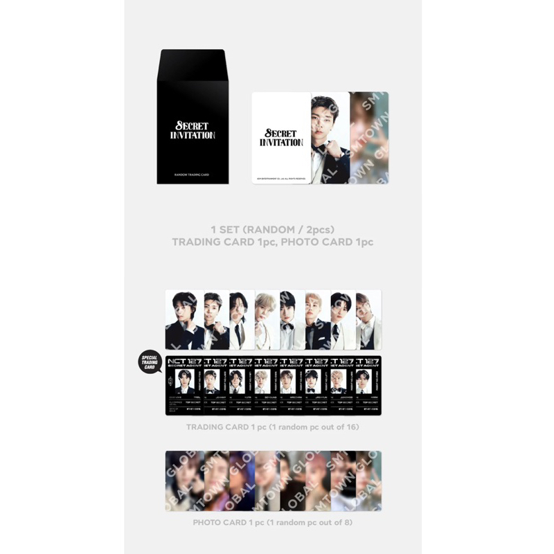 [พร้อมส่ง] RANDOM TRADING CARD SET - 2024 NCT 127 8th ANNIVERSARY FANMEETING '8ECRET INVITATION' MD 