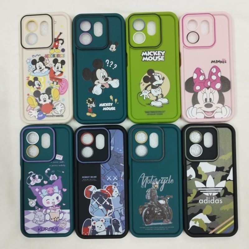 เคสซิลีโคน-ขอบนูน ลายการ์ตูนน่ารักๆ ใช้สำหรับ Infinix Smart9 , Smart9 (ถ่ายจากงานจริง)