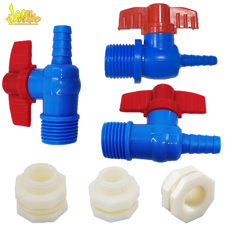 บอลวาล์ว หางปลาไหล แบบสวม วาล์​ว​ต่อสายยาง 6-10มิล เกลียว 1/2"(4หุน) เหมาะสำหรับแทงค์น้ำ ถังเก็บน้ำ