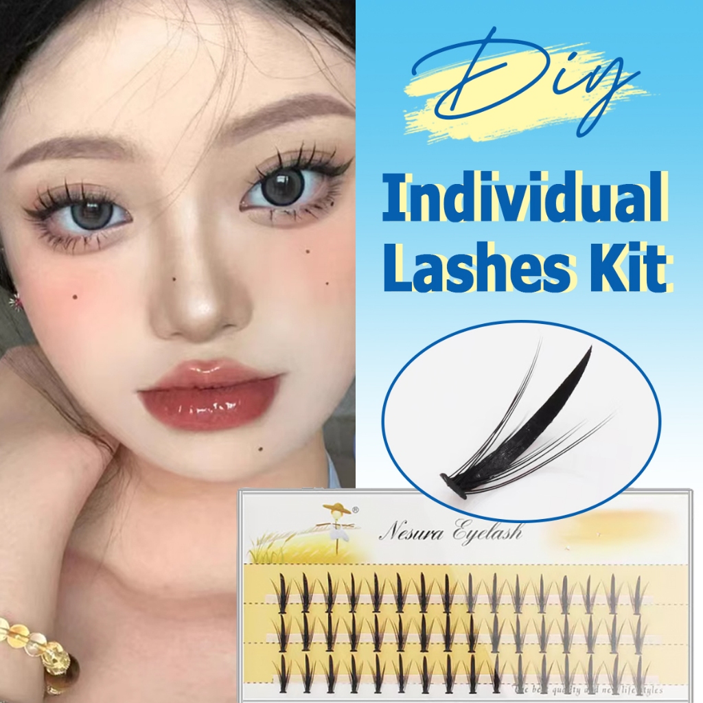 🌟พร้อมส่ง🌟 ขนตาปลอมจับช่อ ยาวหน้า พสเกาหลี พสโต่วอิน *ไม่มีกาวในตัว*