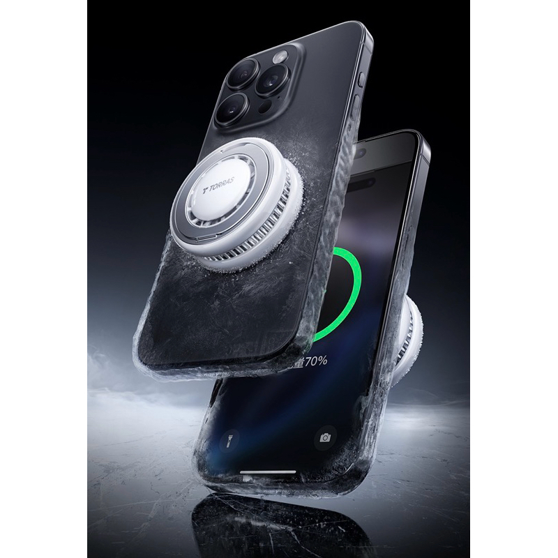 Torras Cooling Magnetic Wireless Charger(Qi2.2 25W) And Kickstand