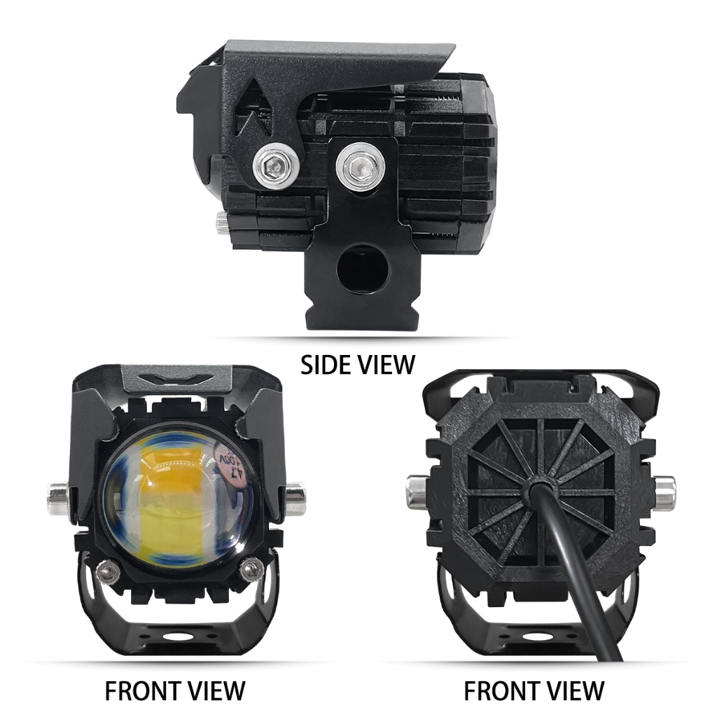 7 โหมด ไฟขับรถขนาดเล็ก อัพเกรดคู่ (2 ชิ้น) LED High Beam และลำแสงต่ำพร้อมกระพริบ Universal