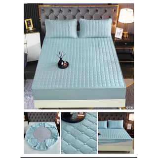ผ้าปูที่นอนเสริมใยนุ่ม (เนื้อผ้า3ชั้น) รัดมุม360องศา พร้อมส่ง