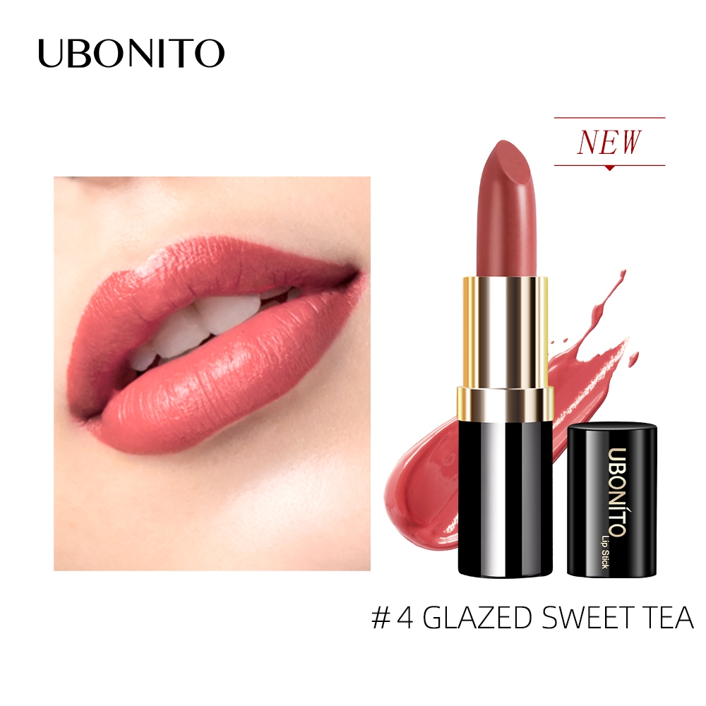 UBONITO สีสดใส (นุ่มไม่แห้งง่าย) ลิปมินิแมท รุ่นใหม่ ——＃4 GLAZED SWEET TEA