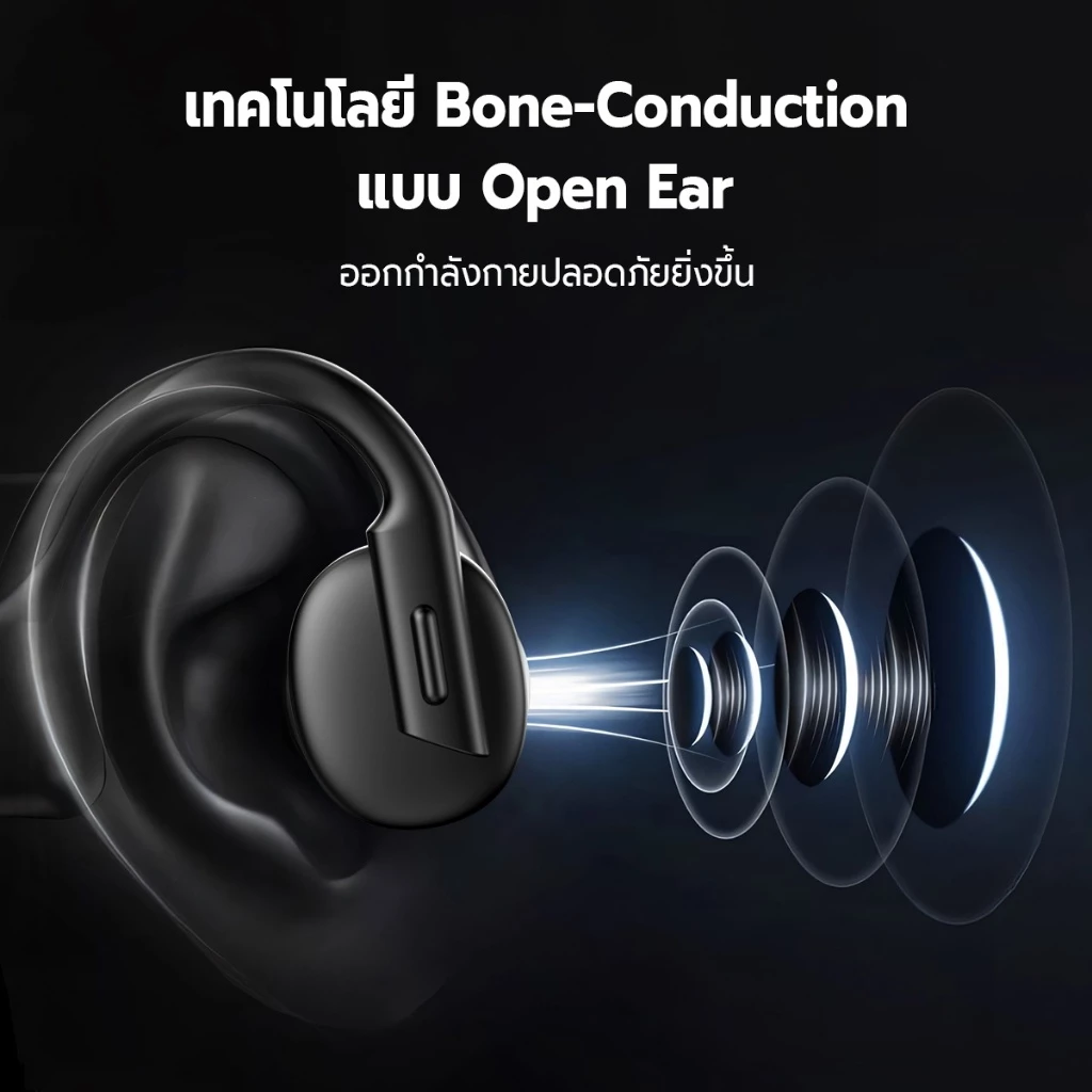JQVITEK BC61 Bone Conduction Bluetooth 5.3 IPX6 กันน้ำ thumbnail 3